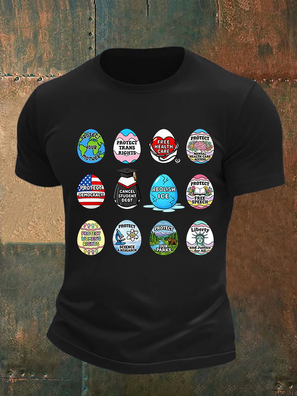 Men's  Spring Easter FDT Subtle Hidden Message T-shirt