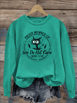 Women's  Retro Funny Proud Member Of Club Menopause Perimenopause Print   Sweatshirt