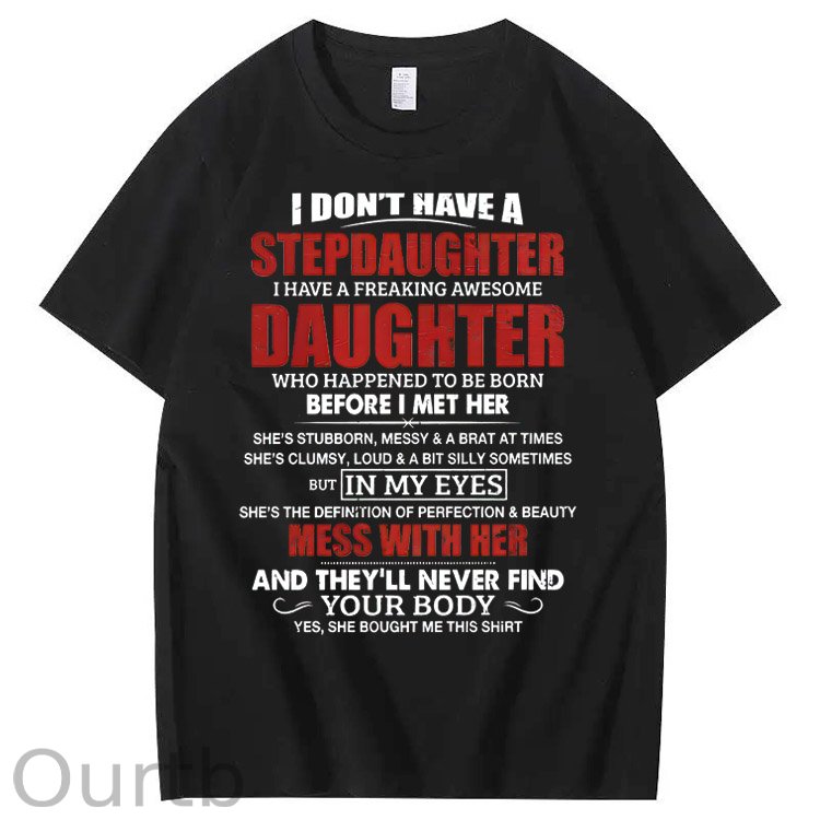 Stepdad Shirt, Fathers Day Gifts - For Stepdad, Bonus Dad Shirt From Daughter, Funny Gifts For Bonus Dad, Father's Day Shirts