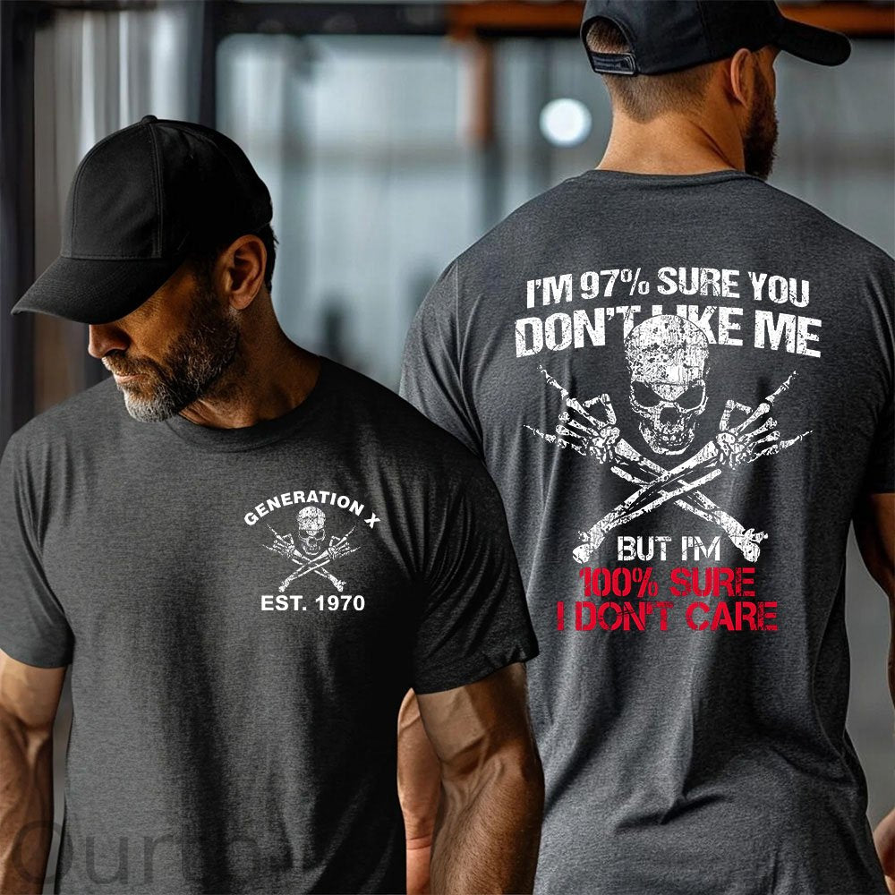 Custom I DON'T CARE GENERATION Shirt