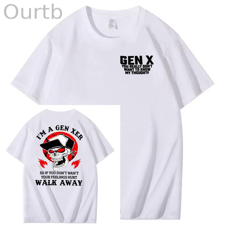 Gen X Walk Away Pattern Print Crew Neck T-Shirt