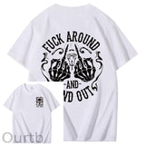 100%Gen X Pattern Print Crew Neck T-Shirt