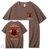 One Day Fuck It All  Pattern Print 100% Cotton T-Shirt