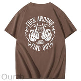 100%Gen X Pattern Print Crew Neck T-Shirt