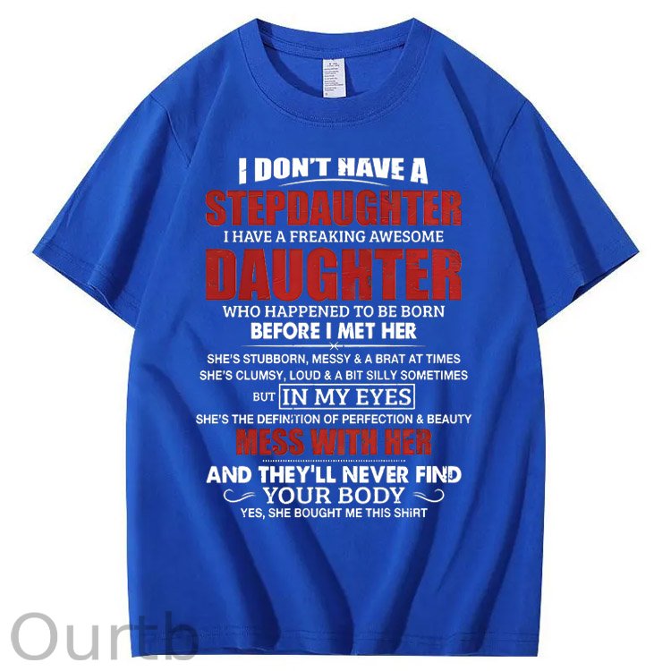 Stepdad Shirt, Fathers Day Gifts - For Stepdad, Bonus Dad Shirt From Daughter, Funny Gifts For Bonus Dad, Father's Day Shirts