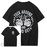 100%Gen X Pattern Print Crew Neck T-Shirt