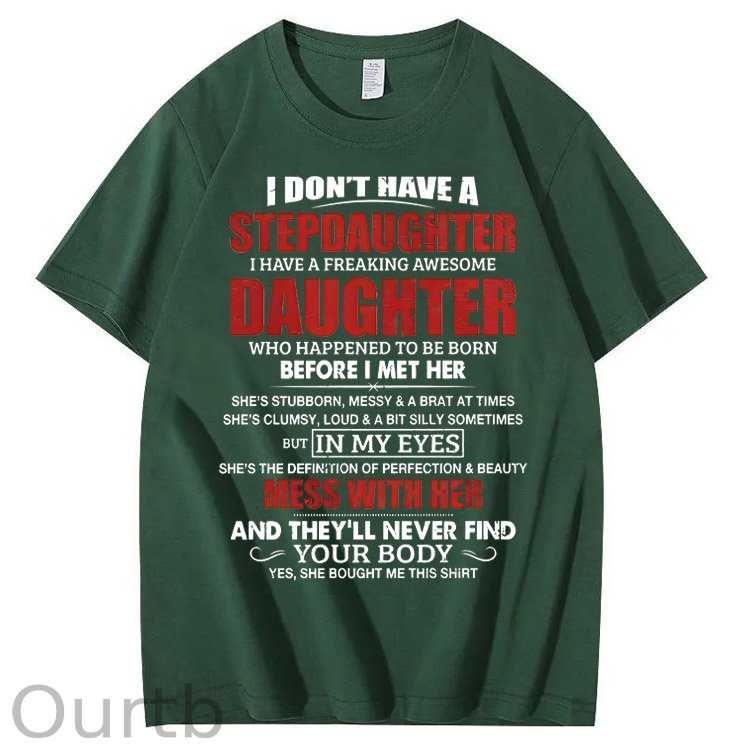 Stepdad Shirt, Fathers Day Gifts - For Stepdad, Bonus Dad Shirt From Daughter, Funny Gifts For Bonus Dad, Father's Day Shirts