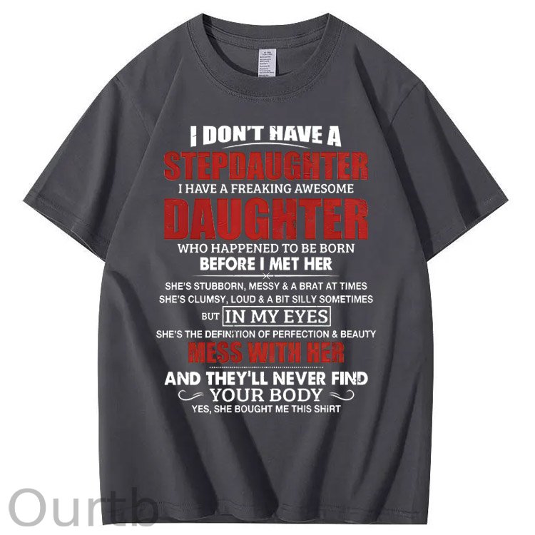 Stepdad Shirt, Fathers Day Gifts - For Stepdad, Bonus Dad Shirt From Daughter, Funny Gifts For Bonus Dad, Father's Day Shirts