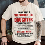 Stepdad Shirt, Fathers Day Gifts - For Stepdad, Bonus Dad Shirt From Daughter, Funny Gifts For Bonus Dad, Father's Day Shirts